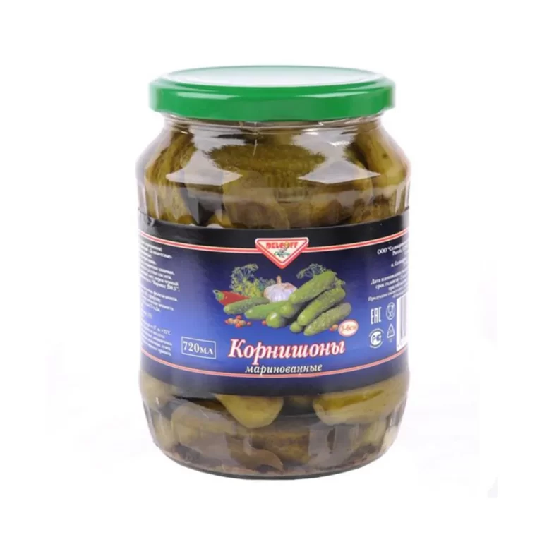 Огурцы маринованные корнишоны Делькофф 720 г
