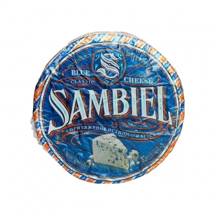 Сыр с голубой плесенью Sambiel 50% (круг 2,4 кг)