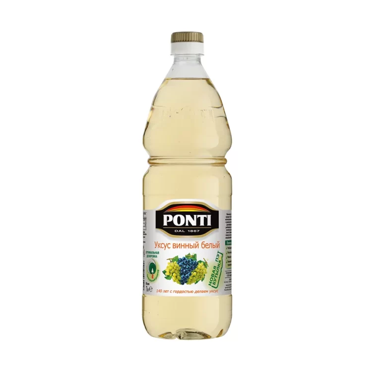Уксус винный белый 6% Ponti 1 л